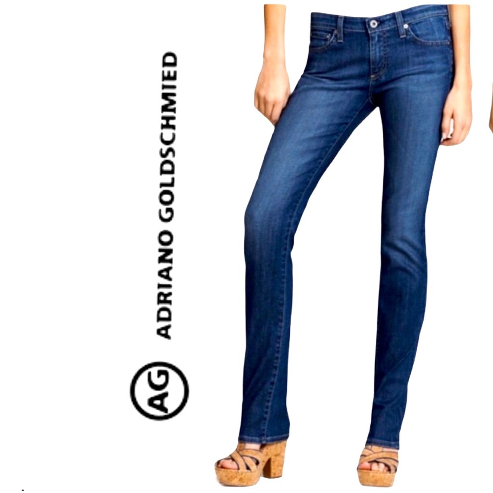Ag Adriano Goldschmied Indigo Straight-Leg Women's Jeans